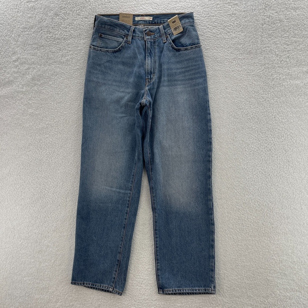 Levis Jeans Womens 30 Blue '94 Baggy Straight Medium Wash Faded Denim Y2K Grunge